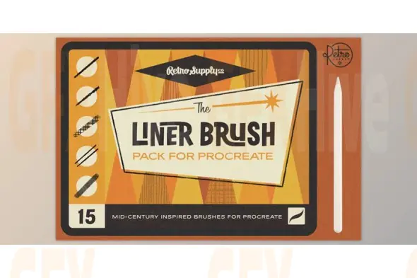 RetroSupply - The Liner Brush Pack for Procreate