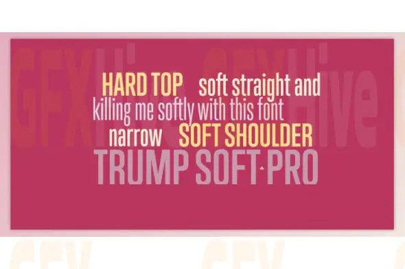 My Fonts - Trump Soft Pro Font Family 6xOTF