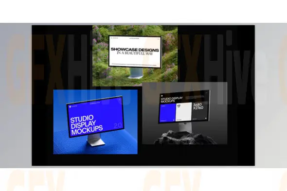 Wannathis - Studio Display Mockups vol.2