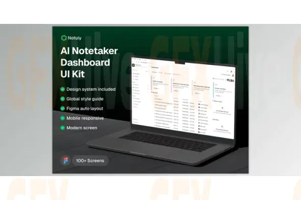 UI8 - Notuly - AI Notetaker Dashboard UI Kit