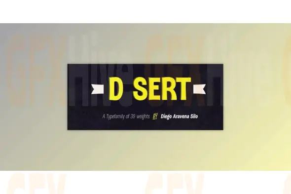 My Fonts - DSert Font Family 39xOTF