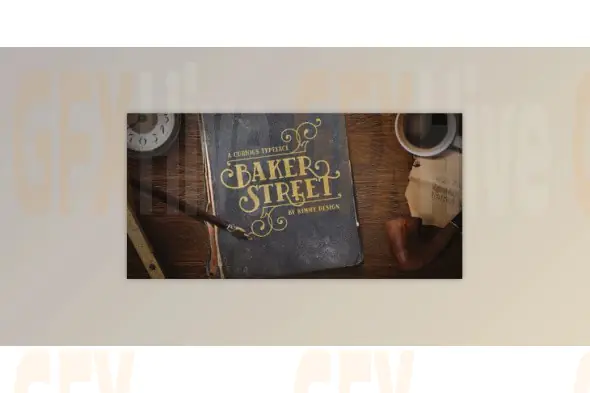 My Fonts - Baker Street - A Recent Trip to London 6xOTF