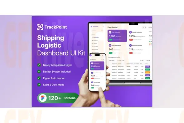 UI8 - TrackPoint - Shipping Logistic Dashboard UI Kit
