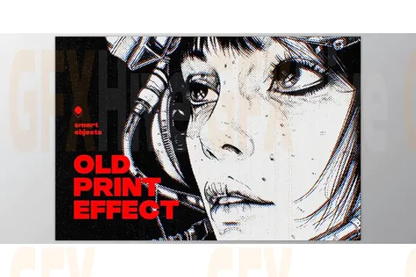 Old Misprint Design Effect (Creative Market 291832285)