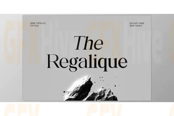 The Regalique Elegant Serif Font Family (Creative Market 291870877)