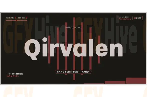 Font Bros - Qirvalen Font Family 18xOTF