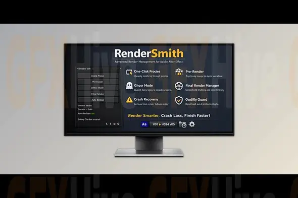 RenderSmith – AE Render Manager Tool by aescripts v1.0.3 for Windows