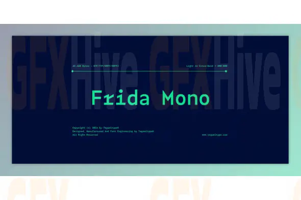 MyFonts -TG Frida Mono 6xOTF