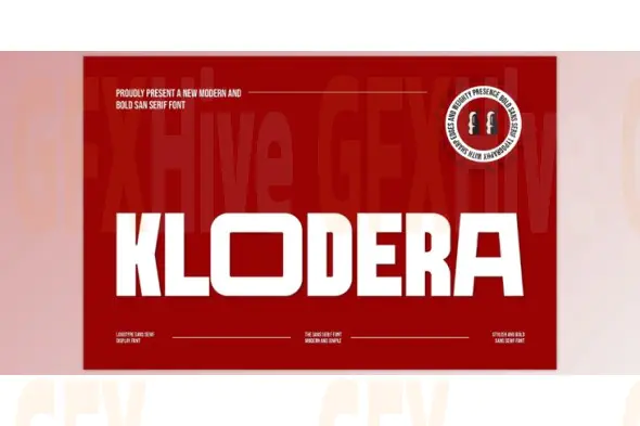 Klodera Modern Tall Condensed Sans Serif (Creative Market 291791164)