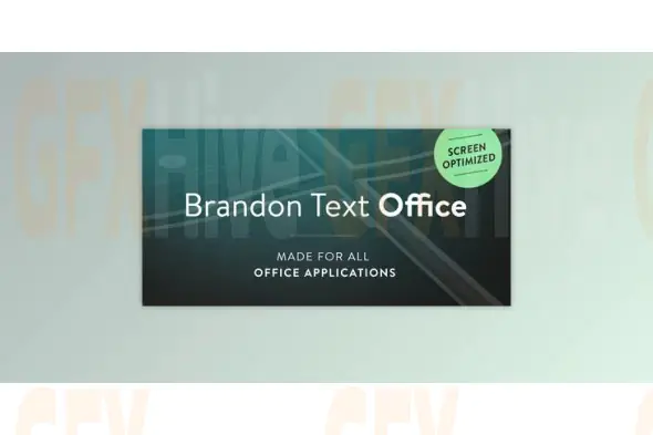 My Fonts - Brandon Text Office Font Family 4xOTF