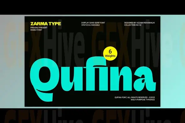 Qufina - Modern Sans Serif Font (Creative Market 291630998)