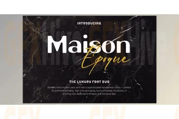 Maison Epoque – The Luxury Font Duo (Creative Market 291732650)