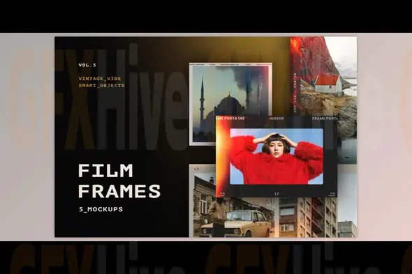 Pixelbuddha - Retro Film Frames Mockups
