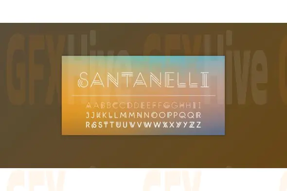 My Fonts - Santanelli - All Caps Display Typeface 3xOTF