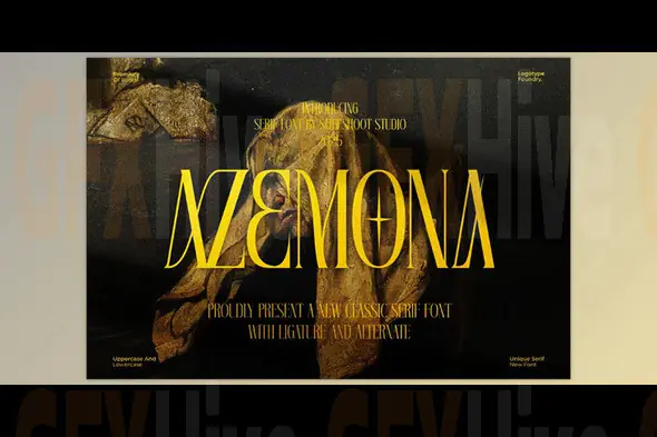 Azemona Classy Serif Font