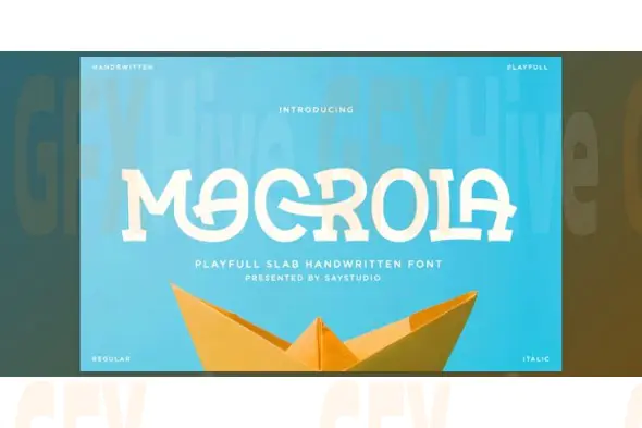 Macrola - Playful Slab Serif Font (Creative Market 291852468)