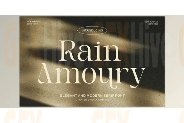 Rain Amoury - Elegant Font (Creative Market 291836994)