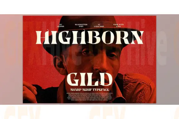 Highborn Gild - Sharp Blackletter (Creative Market 291555957)