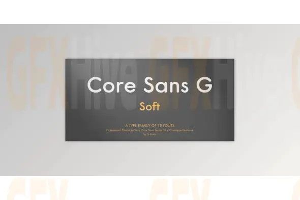My Fonts - Core Sans GS - Rounded Sans-Serif Soft Text 18xOTF