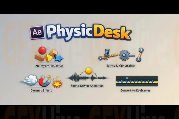 PhysicDesk – 2D Physics Simulator for After Effects by aescripts v2.0.223