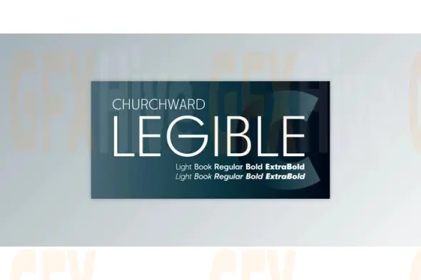 My Fonts - Churchward Legible - Highly Legible and Readable 10xOTF