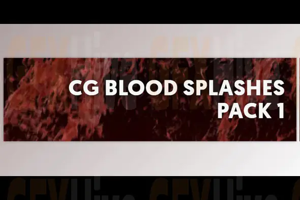 FX Elements - CG Blood Splashes - Pack 1