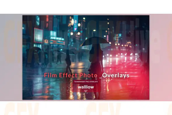 Film textures png photo overlays (Creative Market 280690245)