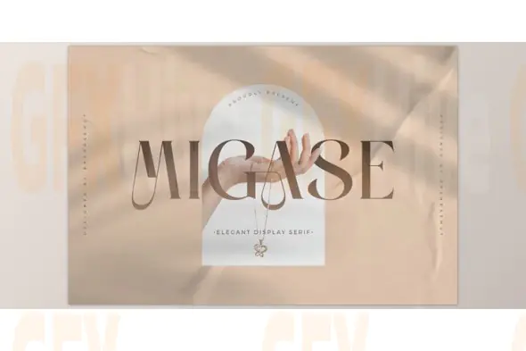 Migase – Elegant Modern Display Serif Font (Creative Market 291681348)