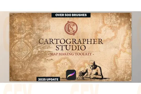 Etsy - Cartographer Studio Map Making Toolkit For PROCREATE