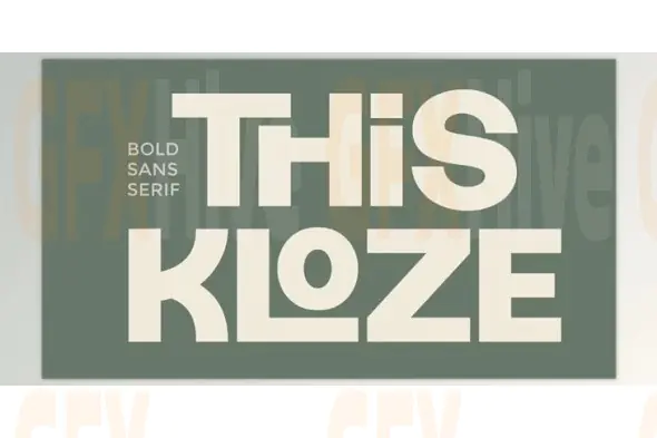 Thiskloze - Bold Sans Serif Font (Creative Market 291746075)