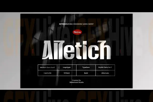 Slide Shoot - Alletich Unique Modern Sans Serif