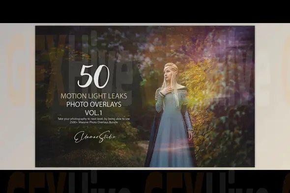 Artstation - 50 Motion Light Leaks Photo Overlays