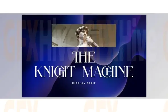 The Knight Machine Display Serif (Creative Market 291884405)