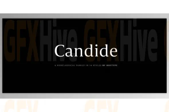 MyFonts - Candide Font Family