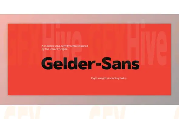My Fonts - Gelder Sans Font Family 18xOTF