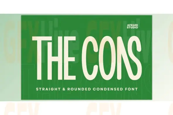 The Cons - Condensed Sans Serif Display Font (Creative Market 291654322)