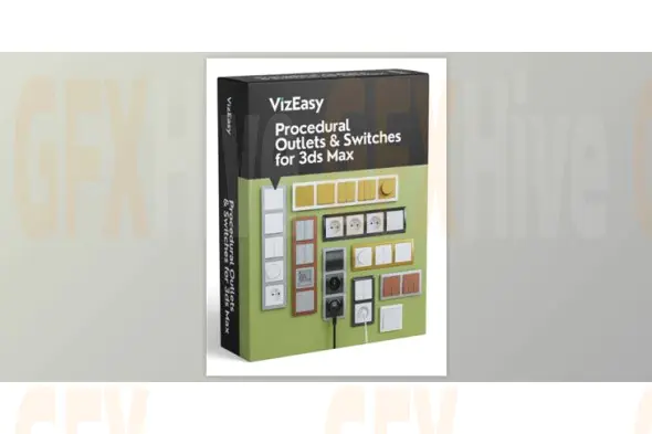 VizEasy - Procedural Outlets & Switches for 3ds Max PRO