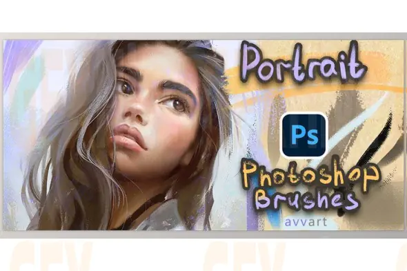 Photoshop Portrait Mega BrushPack by AvvArt