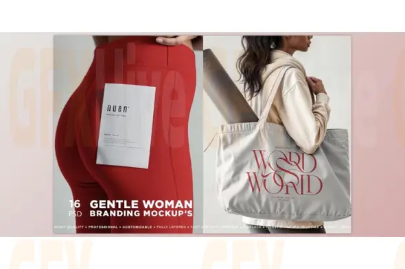 Gentle Woman Branding Mockups (Creative Market 288513000)