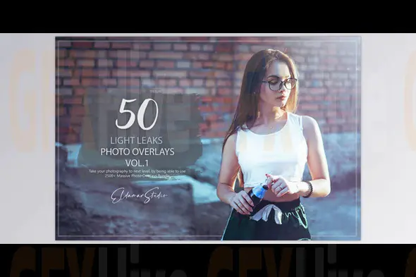 Artstation - 50 Light Leaks Photo Overlays - Vol. 1