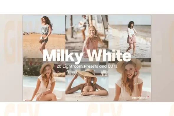 sparklestock - 20 Milky White Lightroom Presets and LUTs