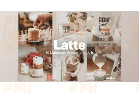 sparklestock - 20 Latte Lightroom Presets LUTs from