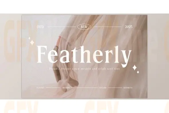 Featherly – Modern & Stylish Serif (Creative Market 291564813)