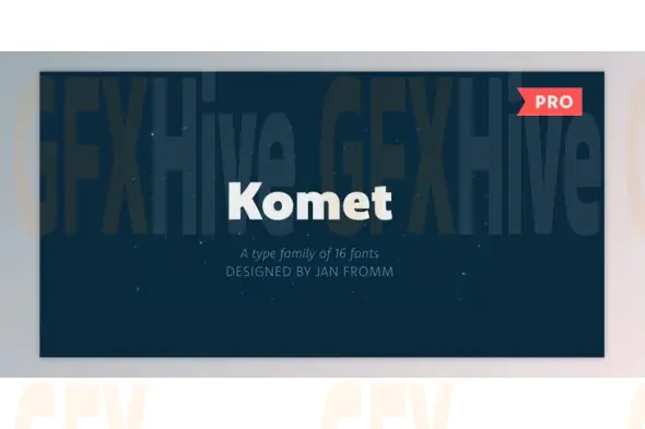 MyFonts - Komet Pro Font Family 16xOTF
