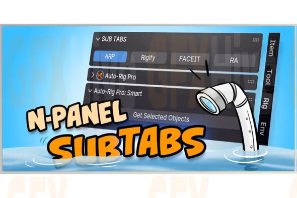 Blender - N Panel Sub Tabs 2.0.5