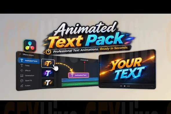 Animated Text Pack for DaVinci Resolve by NeoEditFX v2.0