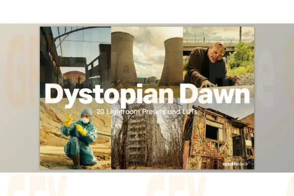 sparklestock - 20 Dystopian Dawn Lightroom Presets and LUTs