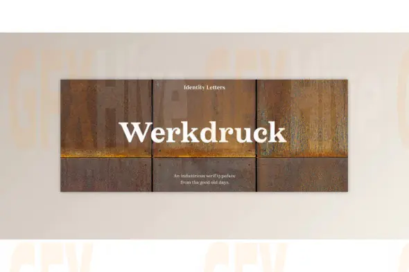 MyFonts - Werkdruck Font Family 18xOTF