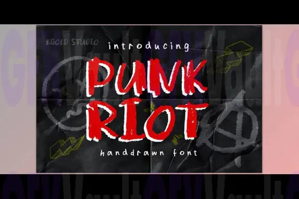 Punk Riot - Hand-Drawn Punk Font for Bold Creative Projects