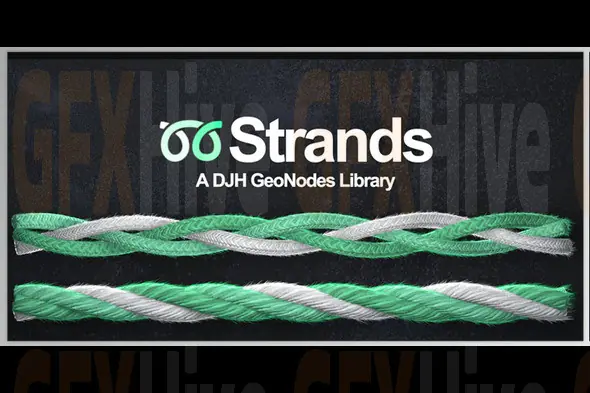 Djh Strands A Geonodes Library 4.0